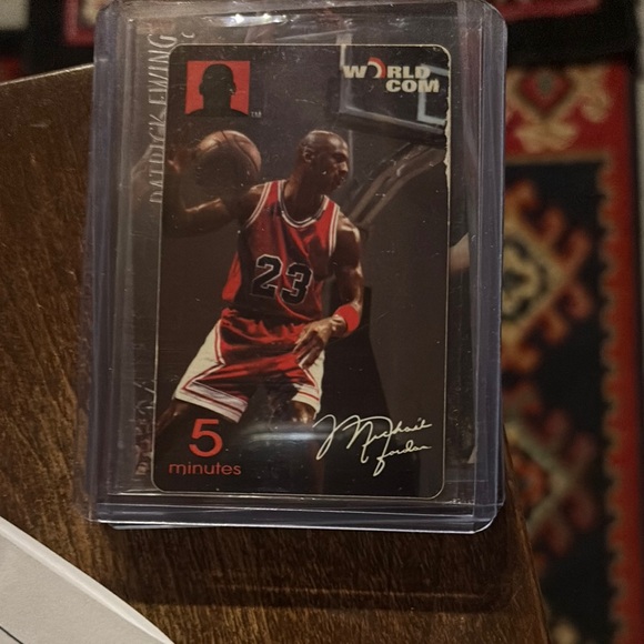 Michael Jordan NBA worldcom Phone Card! Super rare Jordan memorabilia